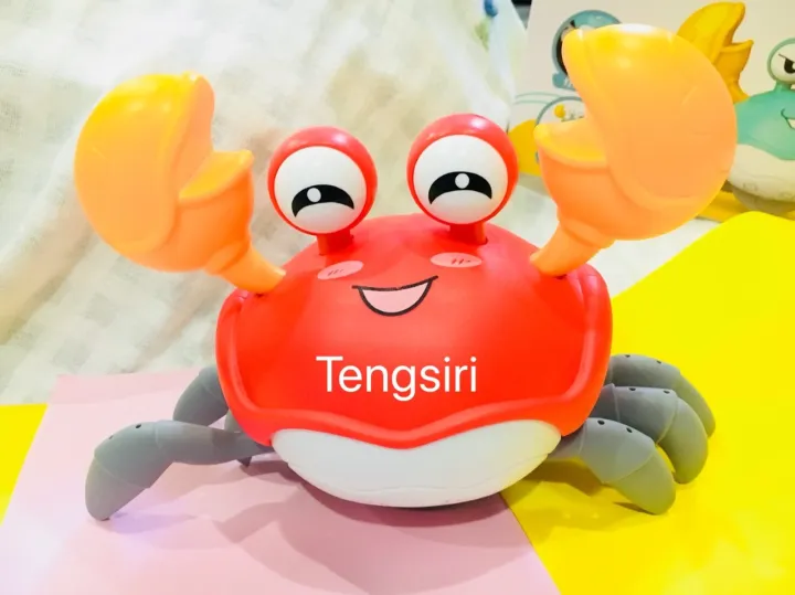 ปูเต้นของเล่นมีเสียงดนตรี มีไฟ Crab Dance Toy Lazada.co.th