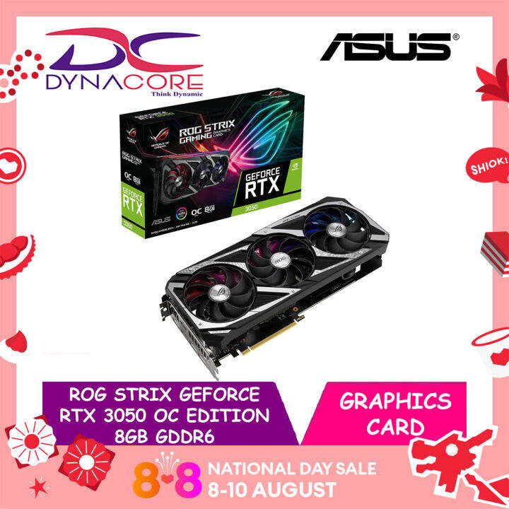 DYNACORE - ASUS ROG Strix GeForce RTX™ 3050 OC Edition 8GB GDDR6