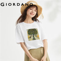 GIORDANO Men And Women Art Series T-Shirts Crewneck Short Sleeve Summer Tee Cotton Print Fashion Casual Couple Tshirts 99393075GHYJ