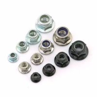 M3 M4 M5 M6 M8 M10 M12 Nylon Insert Lock Nuts (Nyloc) Hex Flange Lock Nut