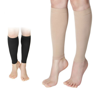 1คู่ทางการแพทย์รองถุงเท้าการบีบอัดยืดหยุ่นขาลูกวัวแขนถุงเท้าเส้นเลือดขอดรักษาถุงน่องความดันขาอุ่น S-XL