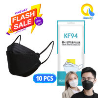 KF94 หน้ากากอนามัย 1แพ็ค10ชิ้น แมสปิดปาก3D สีดำ หน้ากากอนามัย กรอง4ชั้น ระบายอากาศได้ดี mask face พร้อมส่งที่ไทย ??