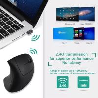 Ergonomic Vertical Mouse 2.4Ghz Wireless Bluetooth Optical Mice 3 Adjustable DPI 6 Buttons For Laptop PC Computer Desktop