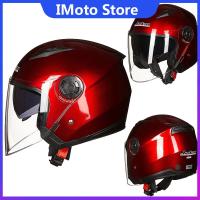 Riding Capacete de moto Men Motorcycle Half Helmets Dual Lens Scooter Moto Helmet Casco Vespa Village Motocross Helmets