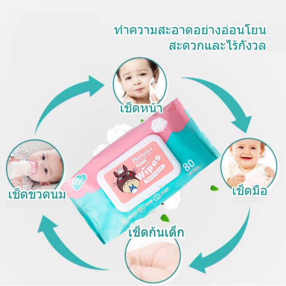 ผ้าเช็ดทำความสะอาดสำหรับเด็ก-baby-wipes-ทิชชู่เปียก-กระดาษเปียก-กระดาษชำระ-ทิชชู่เปียกเช็ดมือ-ทิชชู่เด็กเปียกเด็