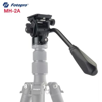 Fotopro MH-2A Aluminum Alloy Heavy Duty Video Camera Tripod Action Fluid Drag Head with Sliding Plate for DSLR &amp; SLR