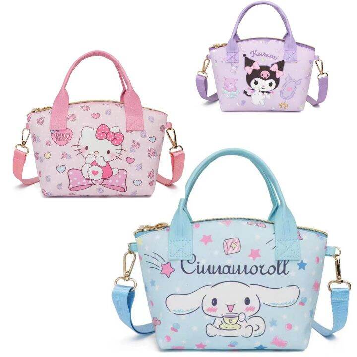 anime-sanrio-cute-cartoon-crossbody-bag-for-children-kouromi-kt-cat-melody-laurel-dog-leather-coin-purse-one-shoulder-handbag