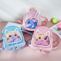 Childrens Backpack for Girls School Bag Leisure Kids Backpack Leather Cute Cartoon Girl Bag LED Luminous Kindergarten Schoolbag