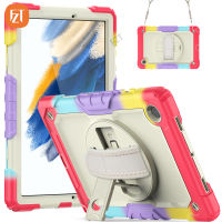 Casing Tablet แฟชั่นสำหรับซัมซุงกาแล็กซีแท็บ A8 10.5 "(2021) / SM-X200 SM-X205พีซี + เคสซิลิโคนขาตั้งในตัว,สายคล้องไหล่,สายรัดมือและอุปกรณ์ป้องกันหน้าจอสัตว์เลี้ยงสีเบจ BDB