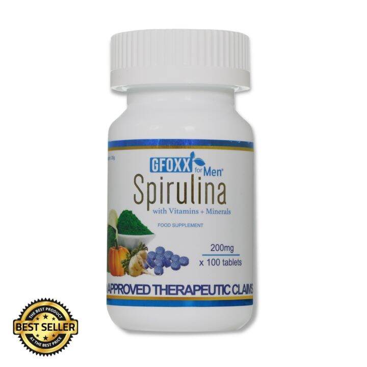 Gfoxx Blue Spirulina Men For Healthy Prostate Sexual Health 100 Tablets