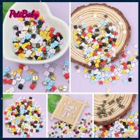 PETIBABY ตุ๊กตาตกแต่งลายแพนด้าขนาด5มม. 20ชิ้นกระดุมติดโลหะจิ๋วเสื้อผ้าแบบ DIY กระดุมขนาดเล็ก