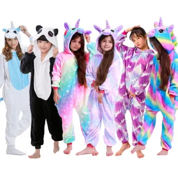 Unicorn Pajamas with Wing for Kids Animal Sleepwear Toddler Girls