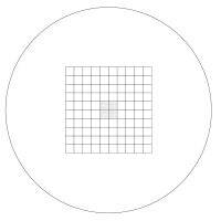 【Cod】 yiyin2068 934 0.1MM 1MM Grid Scale Value Stereo Reticle Grid Cell Value Scale Micrometer Calibration Reticle