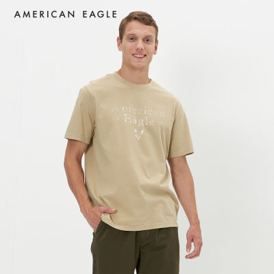 American Eagle Super Soft Logo Graphic T-Shirt เสื้อยืด ผู้ชาย กราฟฟิค  (NMTS 017-2721-207)