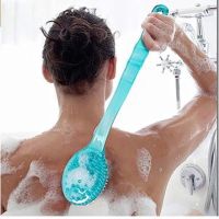 Bath Brush Back Body Bath Shower Sponge Scrubber Brushes With Handle Exfoliating Scrub Skin Massager Exfoliation Bathroom Brush Showerheads