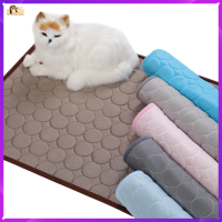 Washable Cat Dog Summer Cooling Mat Cat Bed Dog Bed Blanket Ice Silk Cushion Carpet Ice Gel Bed Mattress Cool Mascotas Cushion Blanket