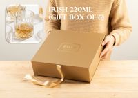 Fine Crystal - Irish Gift box of 6  (limited edition) กล่องของขวัญ แก้วน้ำคริสตัลพรีเมี่ยม ของขวัญ ของขวัญปีใหม่ ของขวัญคริสมาส ของขวัญผู้ใหญ่ ของขวัญจับฉลาก