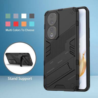 เคสกันกระแทกสำหรับ Honor 90 70 Pro Honor90 Honor70 90Pro 5G 2023 2022ที่วางโทรศัพท์ที่วางแท่นตั้งปลอกเกราะมีที่ยึดที่ใส่ได้ทุกอย่างแบบแข็งกรอบ TPU แบบนุ่มเคสทนกระแทกด้านหลัง PC