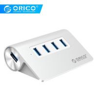 ORICO Aluminum USB Hub 4 ports USB 3.0 HUB High Speed Mini Splitter Portable Hub for Laptop PC Computer สายยาว 1 เมตร