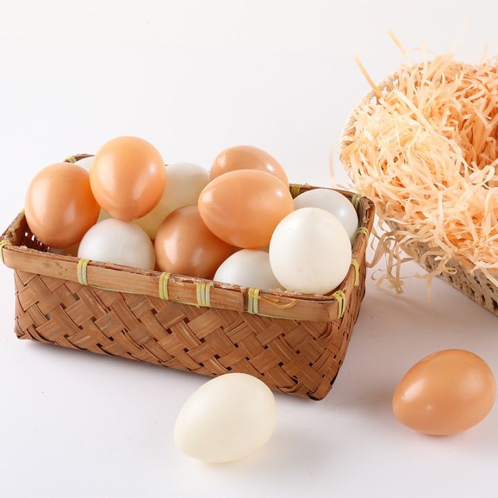 ไข่เป็ด-ไข่ไก่ปลอม-เหมือนจริง-ไข่แต่งร้านค้า-ตู้อาหาร-แต่งบ้าน-ไข่ของเล่น-บทบาทสมมติ-พร๊อพถ่ายรูป