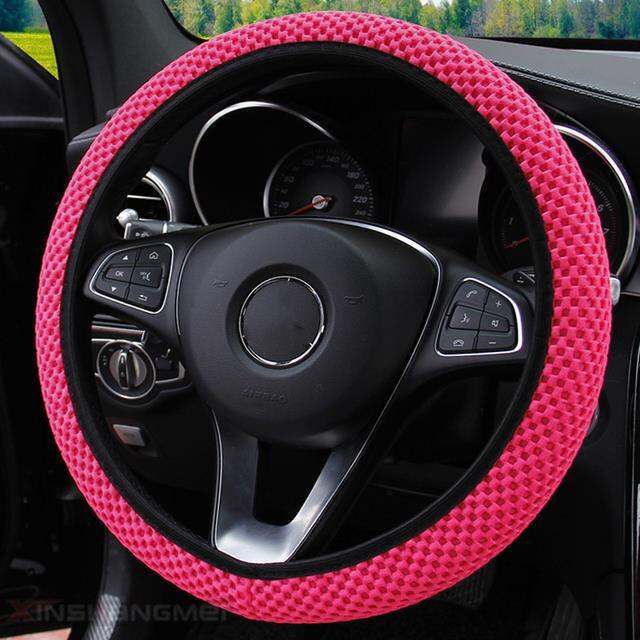 yf-38cm-universal-ice-silk-steering-wheel-cover-wear-resistant-anti-slip-car-accessories-gear-handbrake-interior-absorb-sweat