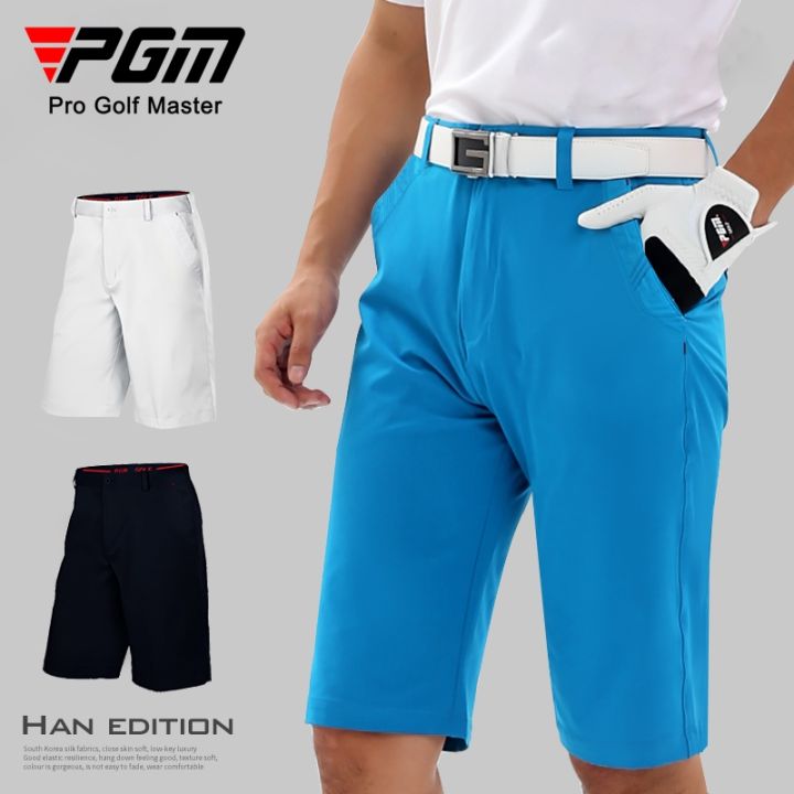 ฮูดดี้-pgm-กอล์ฟกางเกงกอล์ฟผู้ชายฤดูร้อนกางเกงชุดกางเกงขาสั้นยืดกางเกงผู้ชายมีความสะดวกสบายหายใจได้อย่างอิสระ