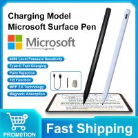 Surface ปากกาสไตลัสสำหรับ Microsoft Surface Pro X 9 8 7 6 5 4 3 Go แล็ปท็อปสตูดิโอ Palm Rejection MPP2.0 Magnetic Touch Screen Pen-Tanrie