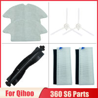 หลัก Roller Brush แปรงด้านข้าง Mop ผ้า Hepa Filter สำหรับ Qihoo 360 S6เครื่องดูดฝุ่นหุ่นยนต์ Mop Rags อุปกรณ์เสริม