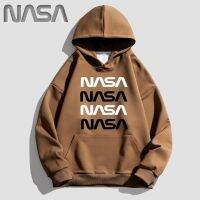 2023 newnasa plaie unisex คลุมด้วยผ้าแฟชั่นไม่ซิปแจ็คเก็ตเสื้อผ้าหนา