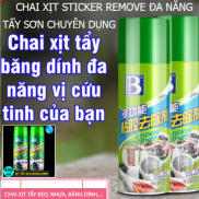 Chai Xịt Tẩy Keo Remove Of Stickers 450ml, tẩy vết băng dính