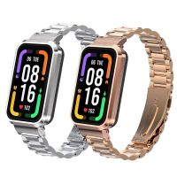 ZZOOI Strap Case Protector For Redmi Band Pro Smart Watch Accessories Stainless Steel Bracelets For redmi band pro Metal Cover Frame