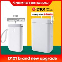 Niimbot เครื่องพิมพ์สติกเกอร์ฉลากความร้อนขนาดเล็ก D110 D11 D101บวกกับเครื่องพิมพ์ฉลากกระเป๋าแบบพกพาหมึกไร้หมึกสำหรับเครื่องโทรศัพท์มือถือ