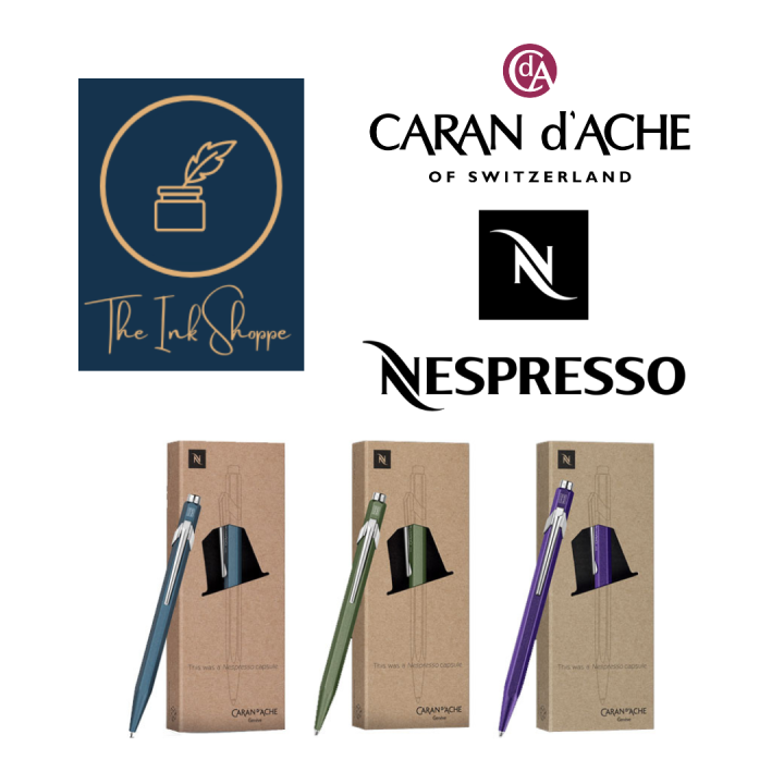 Caran d'Ache Nespresso 849 Ballpoint Pen Ink Recycled Capsules Limited
