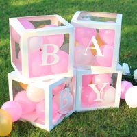 【DT】hot！ Alphabet Name Transparent Birthday Wedding Globos 1st Decoration Kids Baby Shower