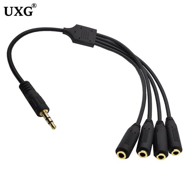 3.5mm 3 Way Port Aux Multi Headphone Earphone Audio Splitter Adapter 3