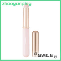 Zhaoyanping แปรงปัดลิปสติกหัวกลมขนาดเล็กพร้อมฝาแปรง Applicator