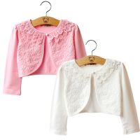 Summer Thin Girls Coat Long Sleeve Kids Cardigans Flower Girls Clothing Solid Kids Outwear Cape Jacket