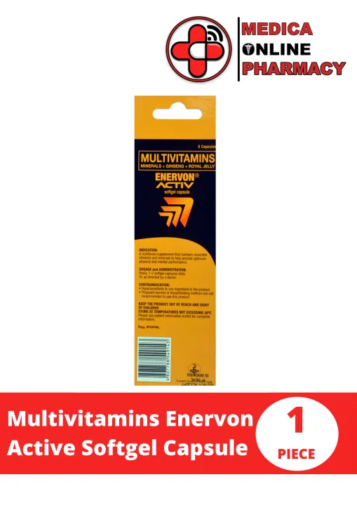 Multivitamins Enervon Active Softgel Capsule Lazada Ph 8866