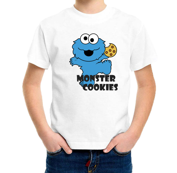 Cookie Monster Cookies Kids T-Shirt