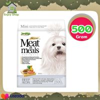 Dog food Jerhigh Meat as Meals Dog Food for Small Breed Beef Recipe 500g อาหารสุนัข อาหารหมา