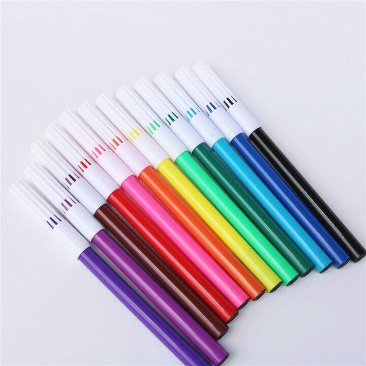 12-18-24-สีน้ำสีวาดปากกาสี-fine-point-felt-tip-marker-ปากกาสำหรับเด็กนักเรียน-diy-สมุดภาพ-art-supplies-zptcm3861