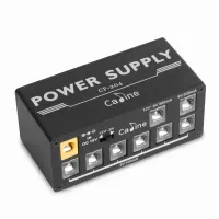 Multi DC Guitar Pedal Power Supply Caline CP-204 8 Outputs Mini Power Supply With Switchable Vol 18V 1A Adatper Power Mini Size