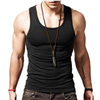 Mens Sports Jersey Elastic Vest Summer Fitness Sleeveless Bottoming Shirt Round Neck Casual Vest Short Sleeve