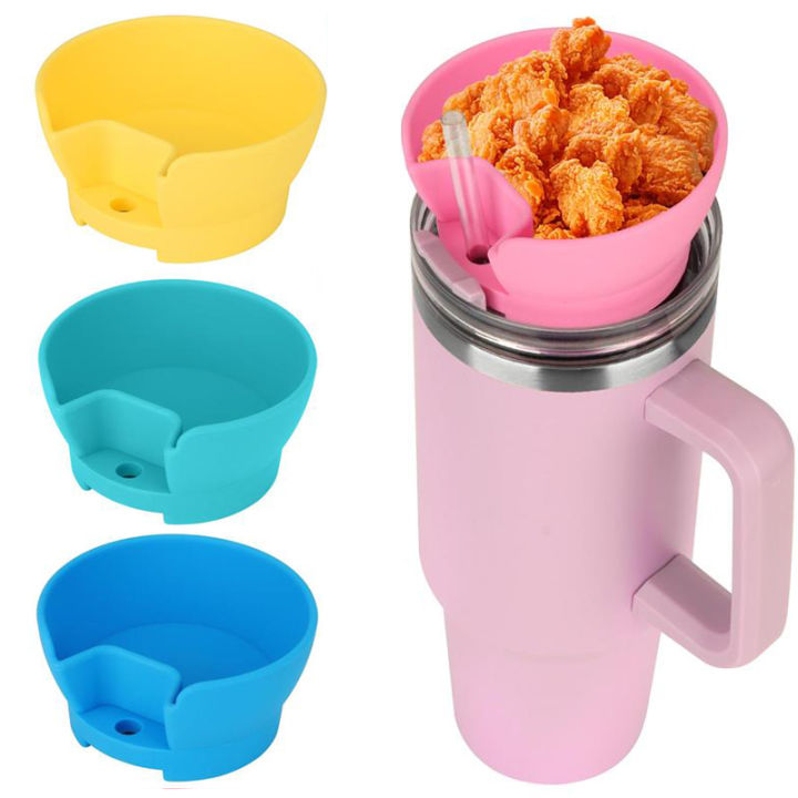 Silicone Cup Holder BPA Free Tumbler Snack Bowl Fits Useful for Stanley Cup  40oz