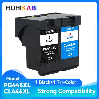 HUHIKAB PG-445 PG445 CL-446 XL Refillable Ink Cartridge For Canon PG 445 CL446 For Canon PIXMA MX494 MG2440 MG2940 MG2540 MG2540