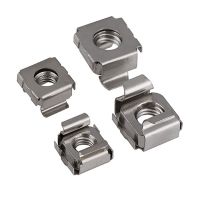 [DE69] A2สแตนเลสตู้โลหะถั่วกรงเหล็กคลิป Caged Nut Square Rack Mount Clip Nut M4 M5 M6 M8