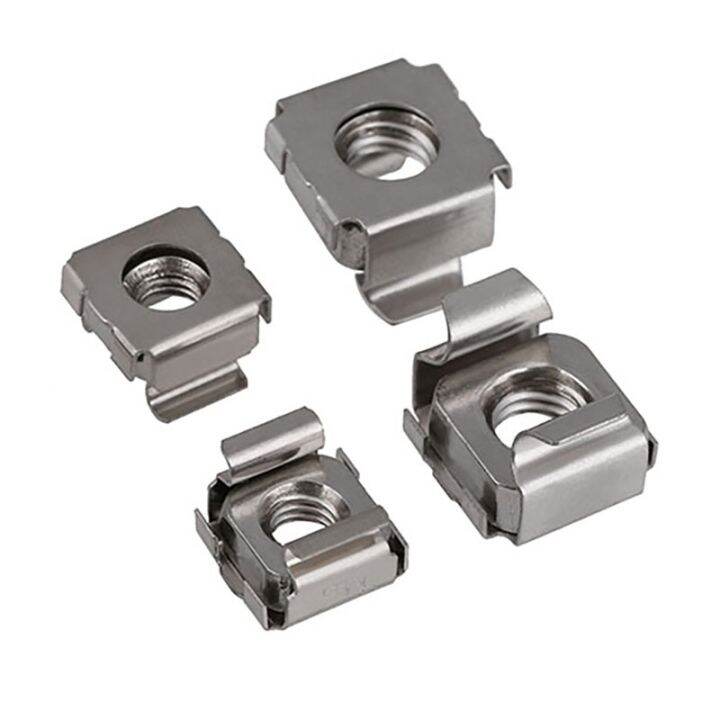 A2 Stainless Steel Metal Nuts Cage Iron Clip Caged Nut Square