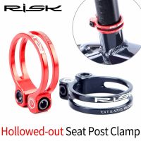 RISK 31.8mm 34.9mm Ultralight Bicycle Seat Post Clamp 3 Colors Aluminum Alloy Bike Seatpost Clamps MTB Seat Clamping Clip