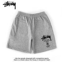 ☎™2023STUSSY กางเกงห้าจุดพิมพ์ลายคลาสสิกฤดูร้อนกีฬาอินเทรนด์ผู้ชายและผู้หญิงกางเกงขาสั้นคู่ Stussy