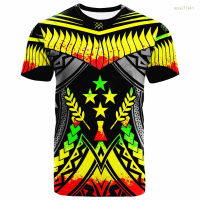 2023 NEW New 3d Printed Short Sleeved T-shirt, Retro Style, Polynesia, Suitable for Summer Men Size：s-5xl